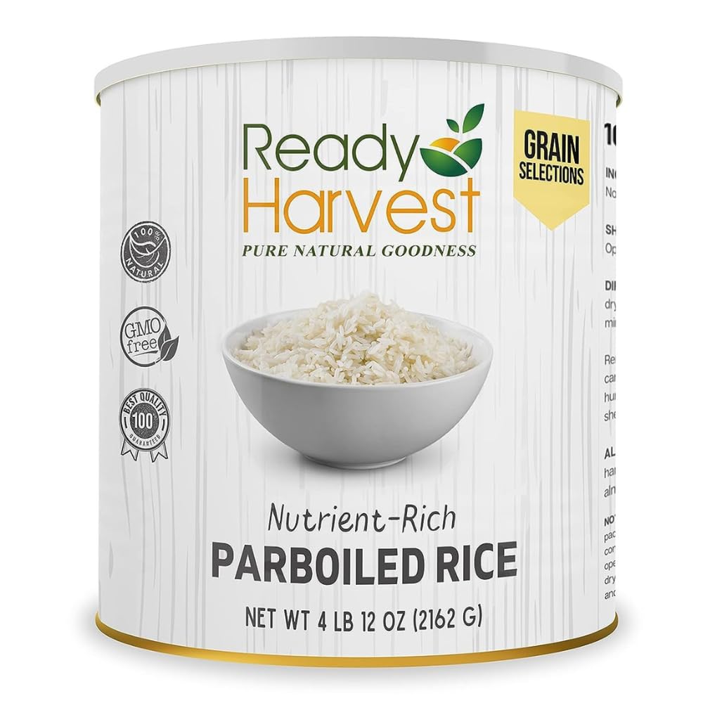 Ready Harvest Emergency Food Parboiled White Rice for Survival