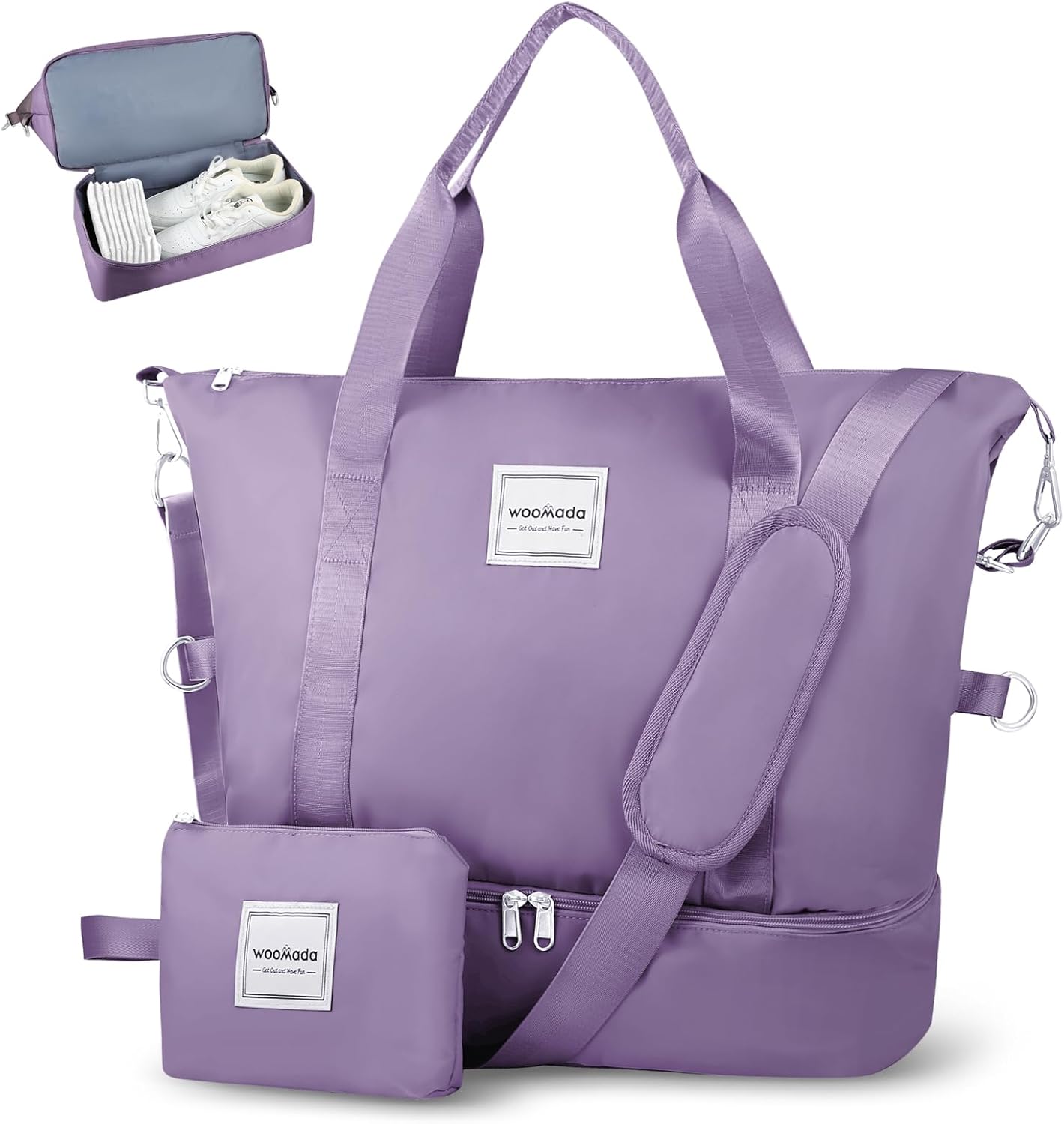 WEEKENDER BAG for Women with Shoe Compartment & Wet Pocket