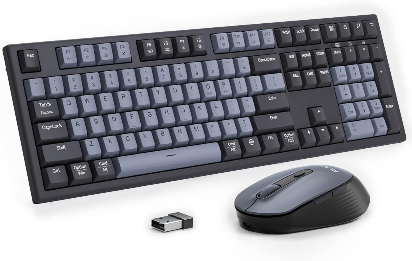 AUSDOM Wireless Keyboard and Mouse Combo for Effortless Typing