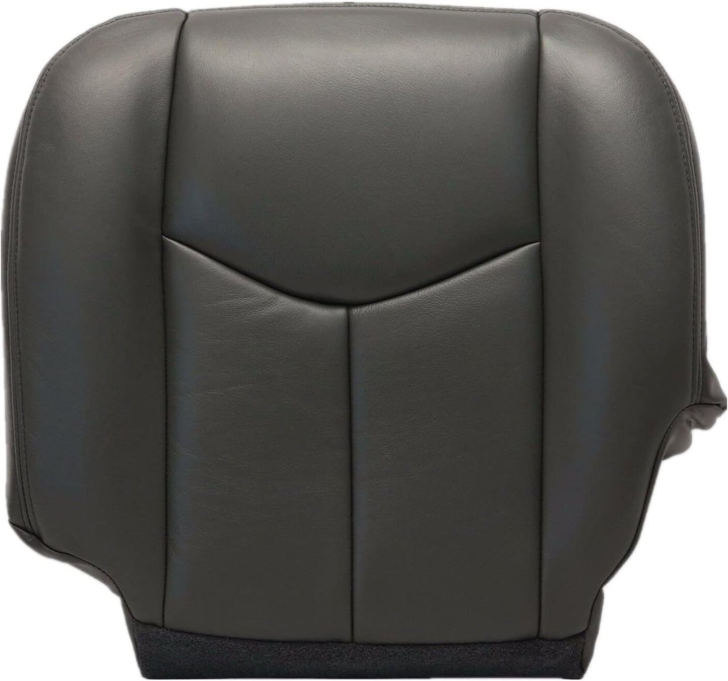 Dark Gray Microfiber Leather Driver Side Bottom Seat Cover for Chevy