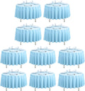 10 Pack 90 in Round Tablecloth Baby Blue - Wrinkle Resistant Polyester