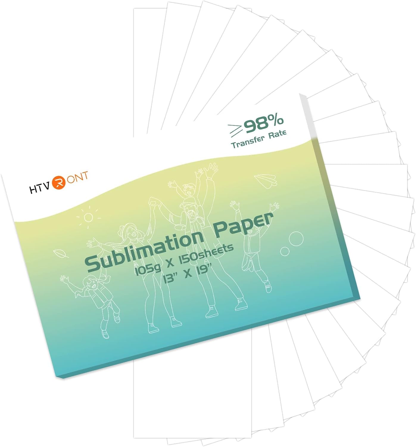 HTVRONT Sublimation Paper 13x19 Inches for Vibrant Transfers