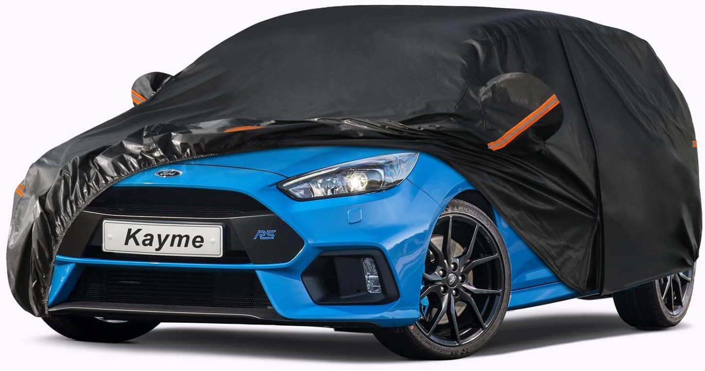 Kayme 7 Layers Heavy Duty Hatchback Car Cover for All Weather