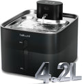 Wireless Cat Water Fountain 4.2L Stainless Steel - Quiet 60-Day