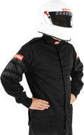 RaceQuip 110 Series Driving Jacket - SFI 3.2A/1 - Black Medium
