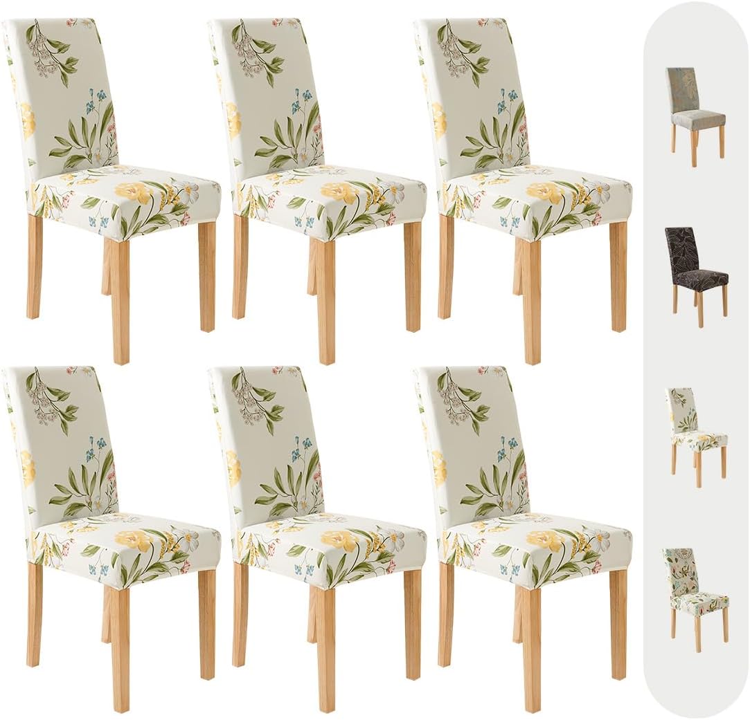 Secgo Chair Covers for Dining Room - Stylish and Durable 6 Pack