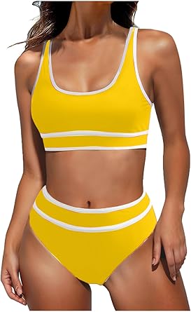 TAPIYANG High Waisted Bikini Sets for Sporty Women Swimsuits