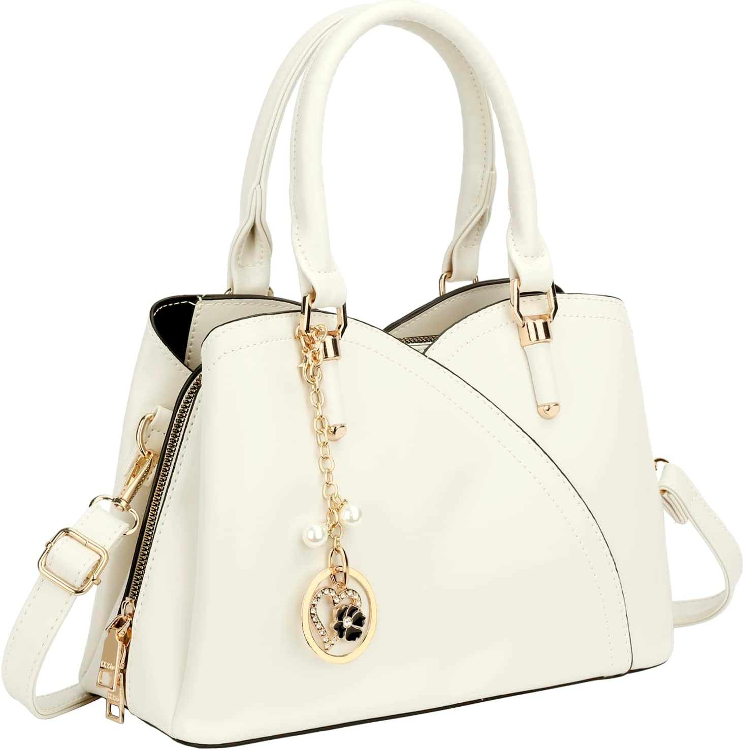 KKXIU Triple Compartments Handbag for Women - Stylish Satchel
