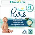 Pampers Baby Diapers Pure Protection Size 2 - Gentle, Leakproof Care