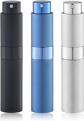 Portable 10ml Perfume Atomizer Set by Lulupack - Refillable Travel Spray Trio