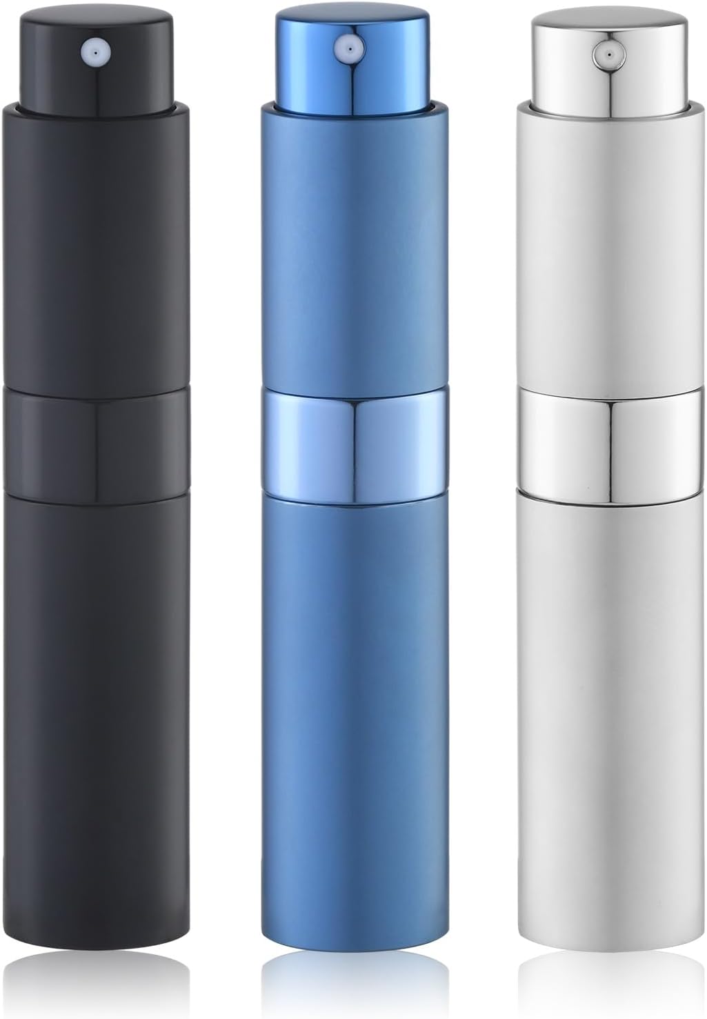 Portable 10ml Perfume Atomizer Set by Lulupack - Refillable Travel Spray Trio