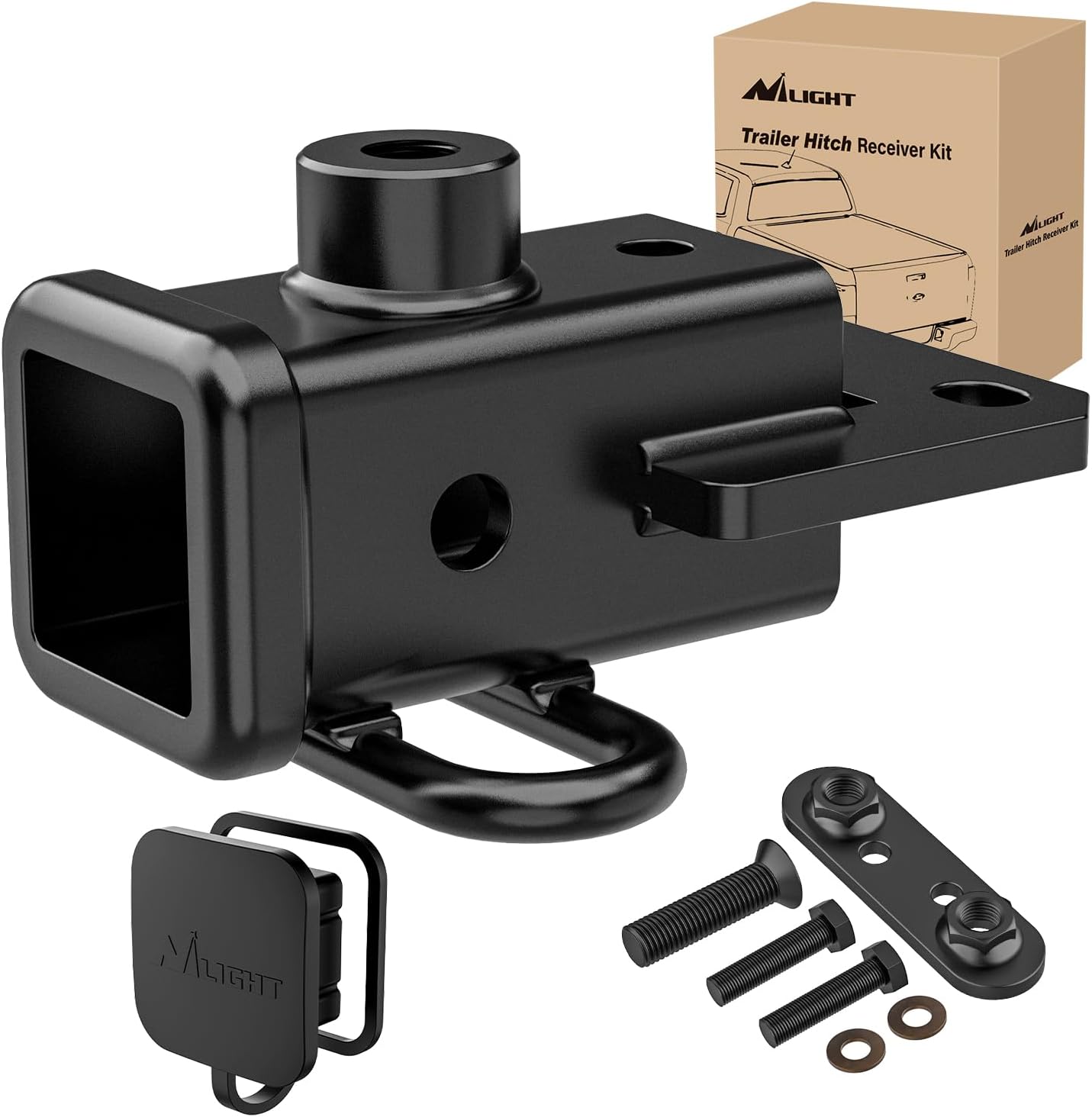Nilight 2 Inch Rear Trailer Hitch Receiver for Dodge Ram 1500