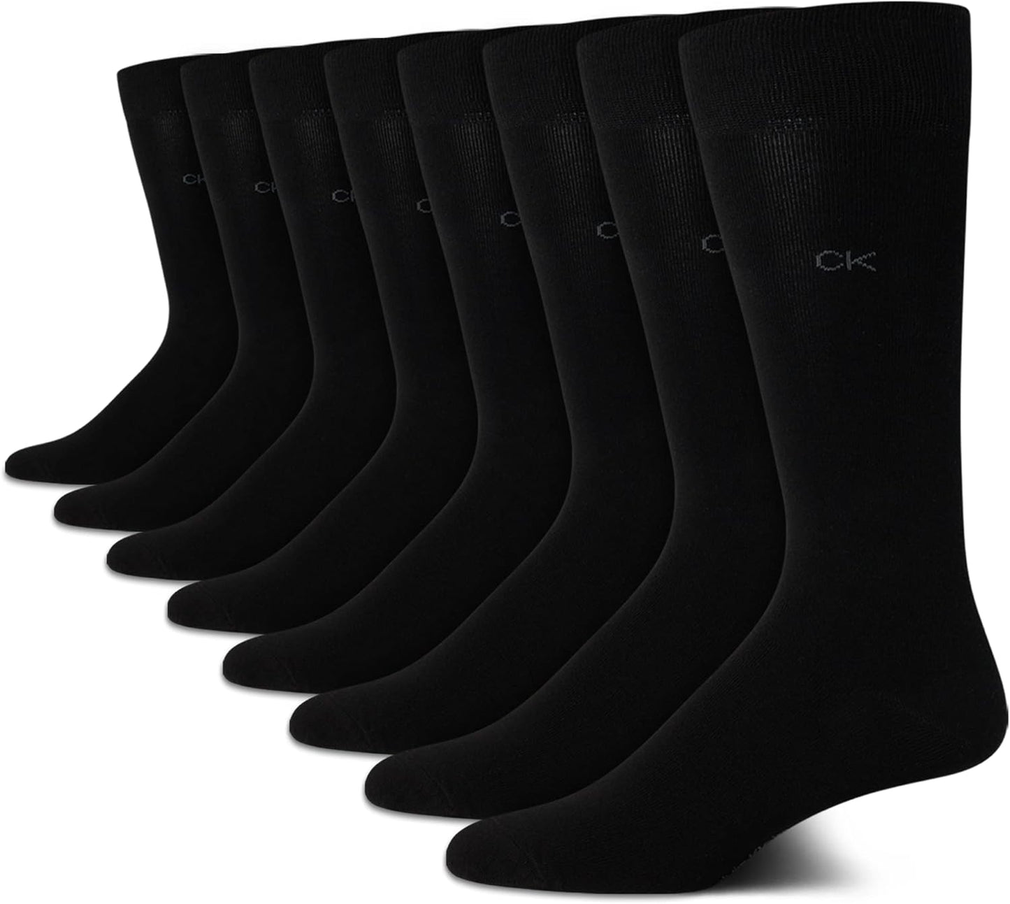 Calvin Klein Men's Dress Socks - Breathable Cotton Crew Socks