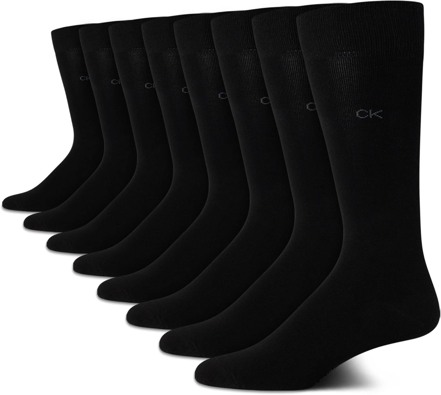 Calvin Klein Men's Dress Socks - Breathable Cotton Crew Socks