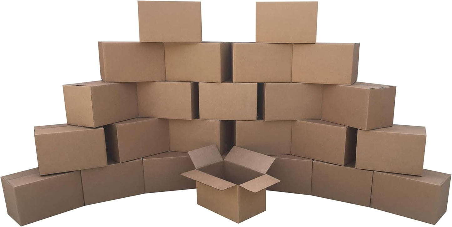 Corrugated Medium Mail and Shipping Boxes - 25 Pack, 16 x 12 x 10 in