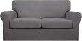 Easy-Going 3 Piece Stretch Sofa Cover for Loveseat - Stays in Place