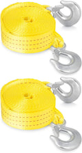 Heavy-Duty Tow Strap with Hooks for Reliable Vehicle Recovery