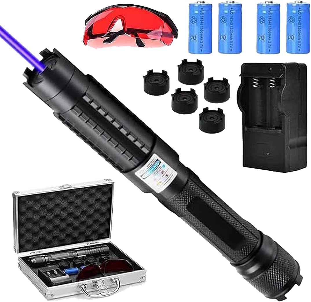 High Brightness Long-Distance Blue Light Tactical Flashlight