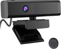 1080P HD Webcam with 4 Mics: Ultimate Desktop Audio/Video!