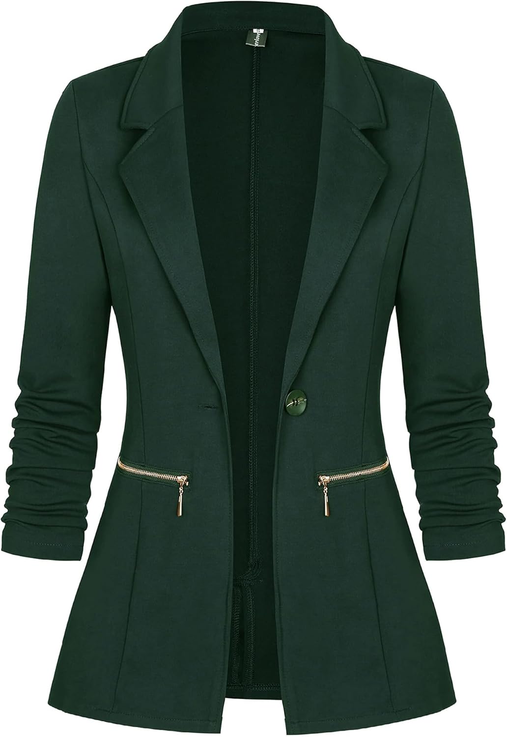 Genhoo Women's Long Sleeve Blazer Open Front Cardigan Jacket