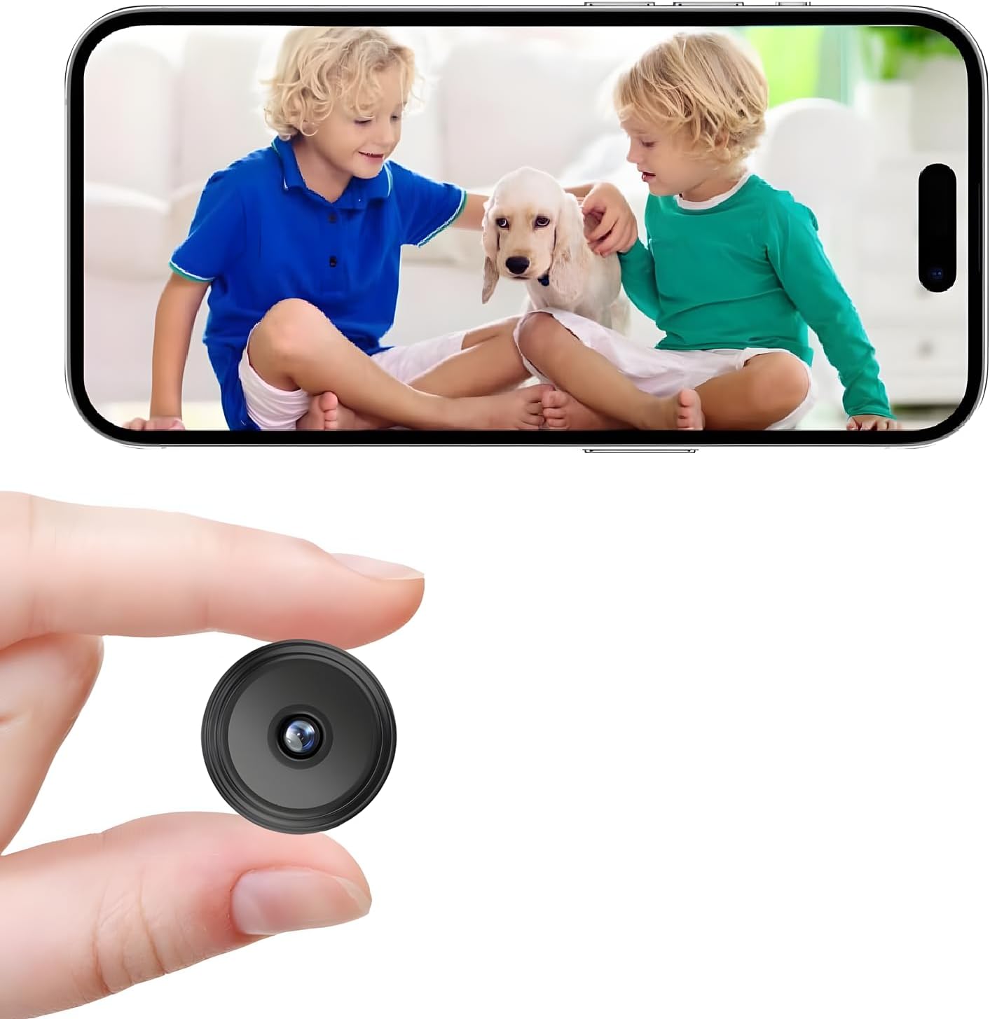 5-Min Setup WiFi Spy Cam w/ Motion Detection & Night Vision