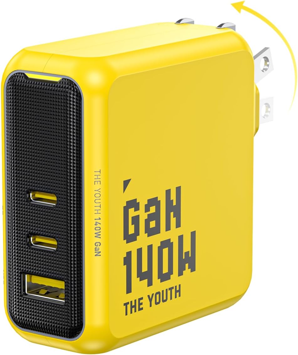140W GaN+ Fast Charger for MacBook Pro, Dell XPS