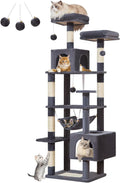 Taoqimiao Cat Tree 68-Inch Multi-Level Cat Tower - Spacious Condo
