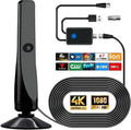 Amplified HD TV Antenna: 4K 8K 1080p, Wide Range