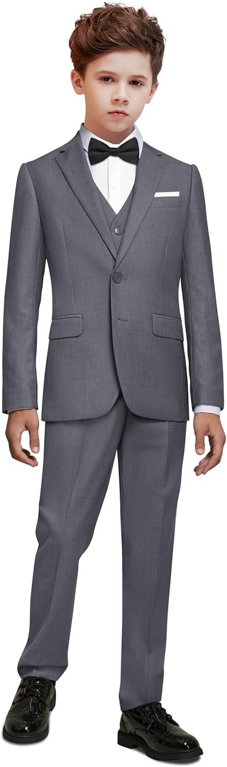 Boys Suit Set with Suspenders for Every Occasion - 3 Versions