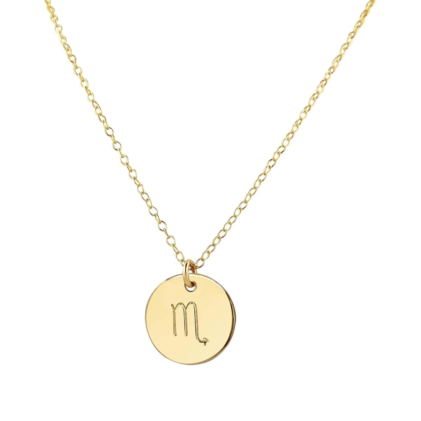 Handmade Gold Scorpio Necklace for Astrology Lovers and Gifts