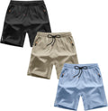 Boys Shorts Quick Dry Athletic Running Shorts with Zipper Pockets even