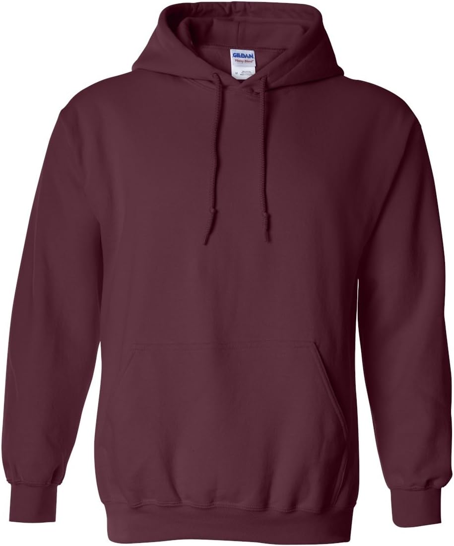 Gildan Men's Maroon Hooded Sweatshirt - Cozy Comfort