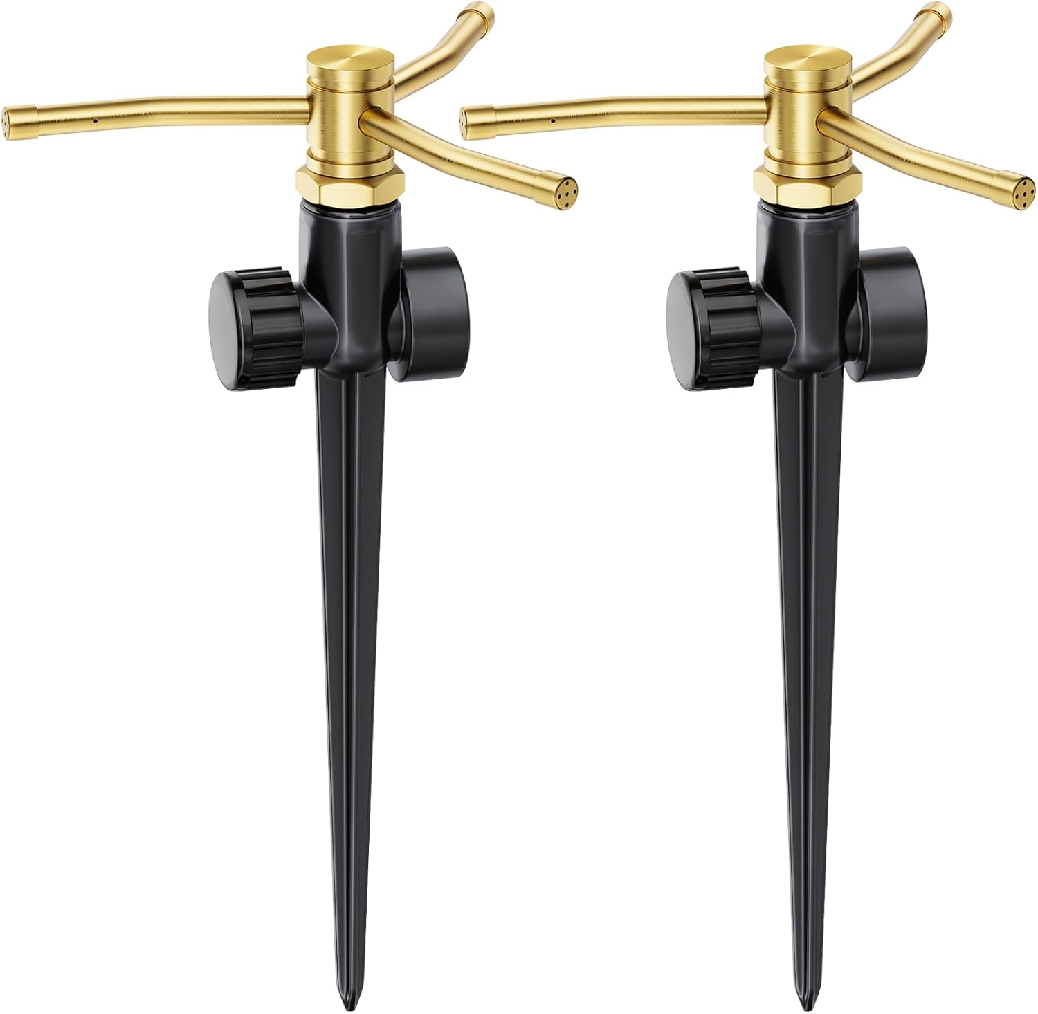 FANHAO 3-Arm Metal Lawn Sprinklers for Efficient Yard Watering