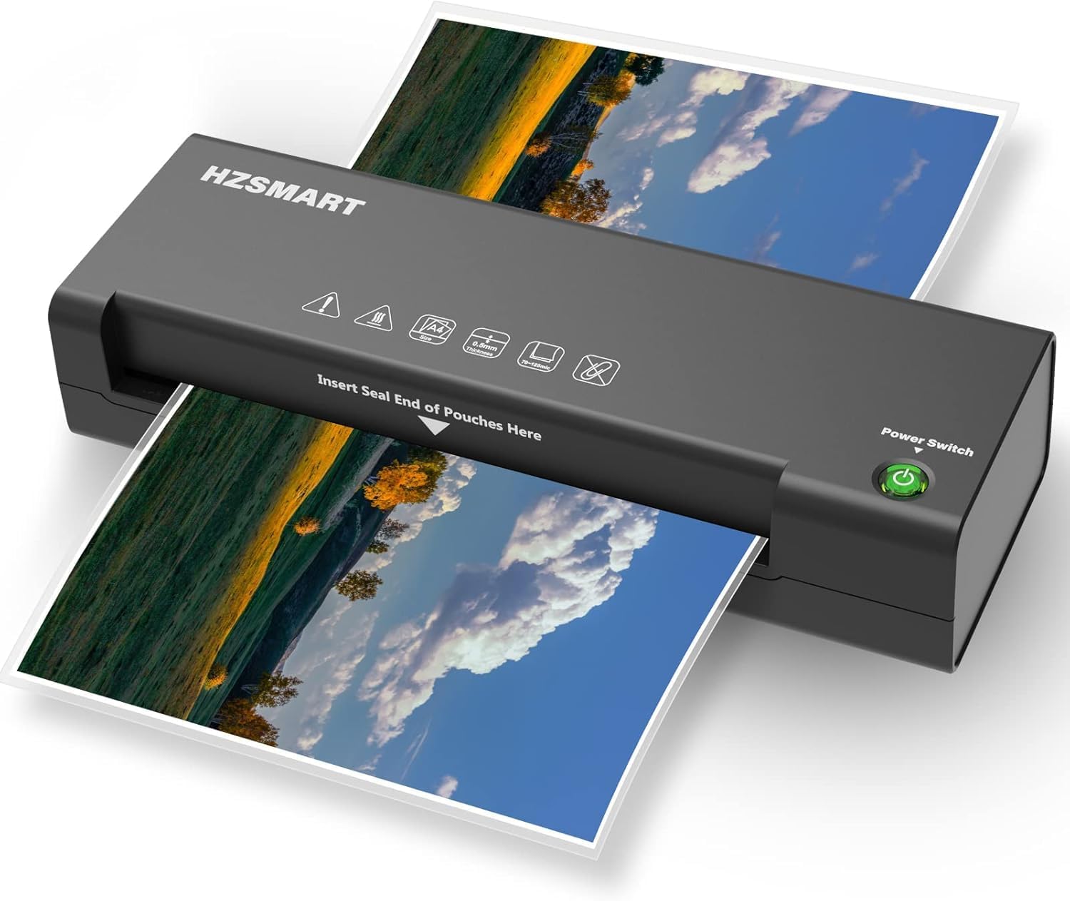 Fast dual-use laminator + 20 sheets! Ideal for home, office, school - HZSMART