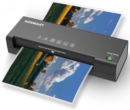 Fast dual-use laminator + 20 sheets! Ideal for home, office, school - HZSMART
