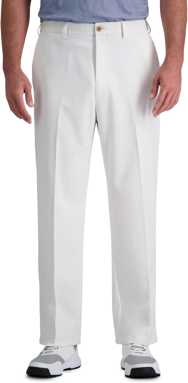 Haggar Men's Cool 18 Pro Classic Fit Golf Pant for Comfort