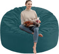 4FT Bean Bag Chair Large Memory Foam Beanbag Sofa - Sea Blue