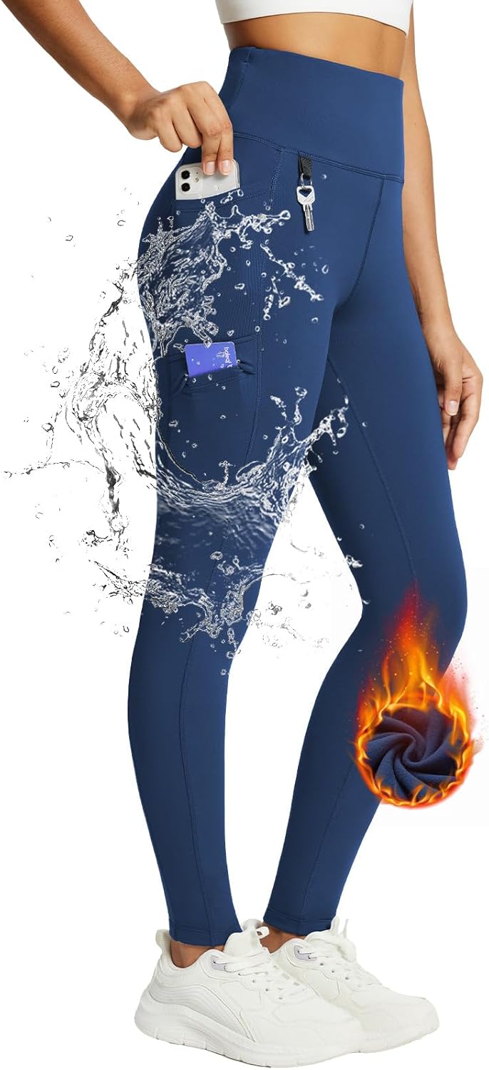 BALEAF Waterproof Fleece Leggings: Stay Dry & Cozy!