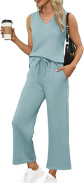 Two Piece Sets for Women Summer Vacation Travel Outfits (Style Q5WK)