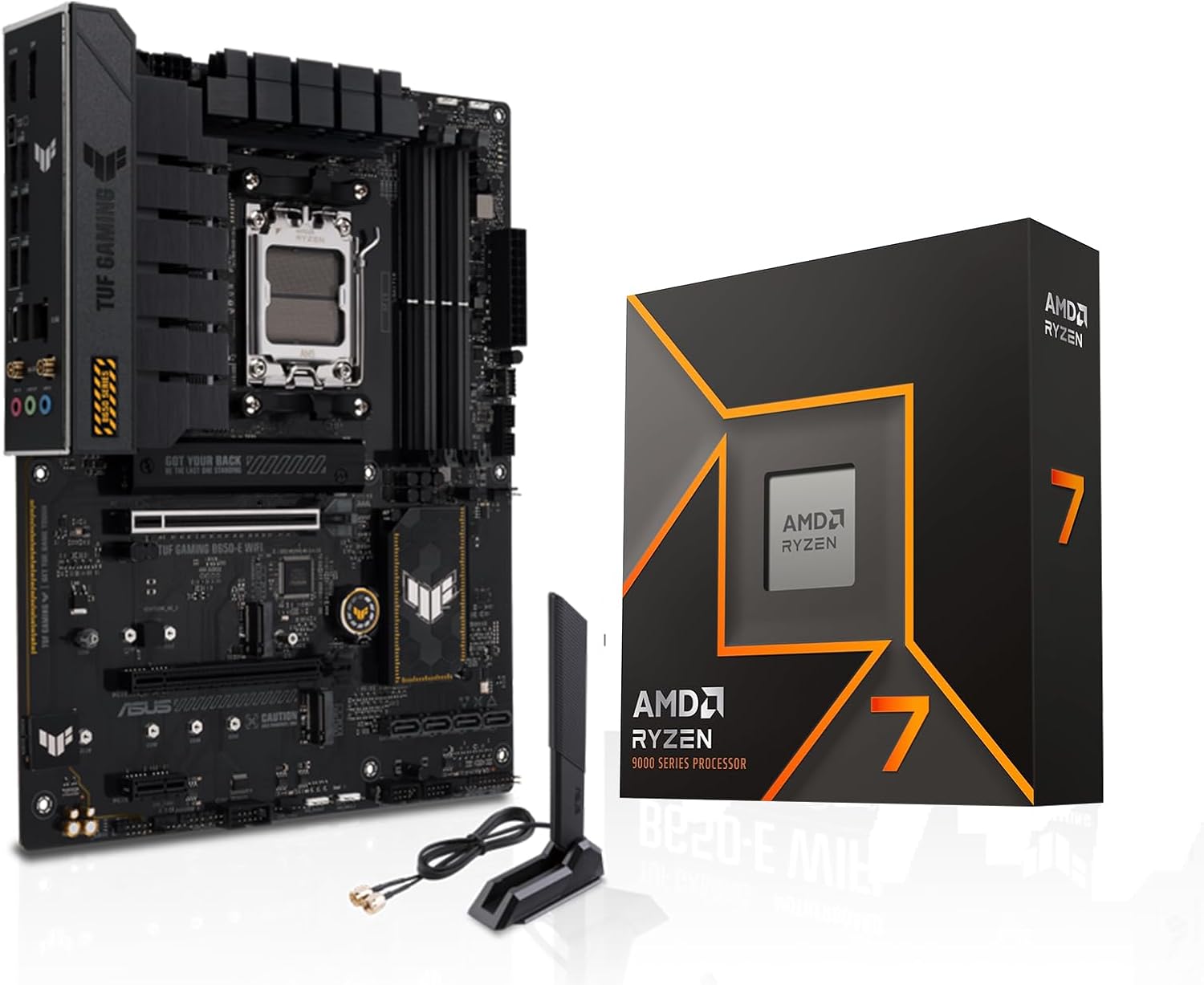 AMD Ryzen 7 9700X CPU and ASUS TUF Gaming B650-E Motherboard