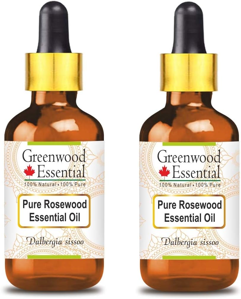 Pure Rosewood Essential Oil for Skin and Hair Care - 100ml X 2