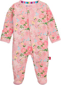 Magnetic Me Girls Modal Magnetic Baby Footie Pajamas - Silky Soft in