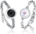 TOTWOO Touch Bracelets for Couples - Long Distance Vibration & Light