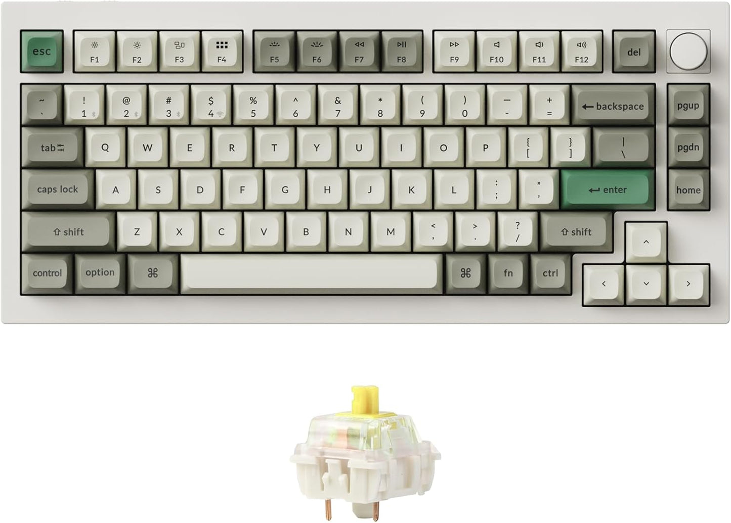 Customizable Keychron Q1 Max: Hot-Swappable Gateron Banana Switches