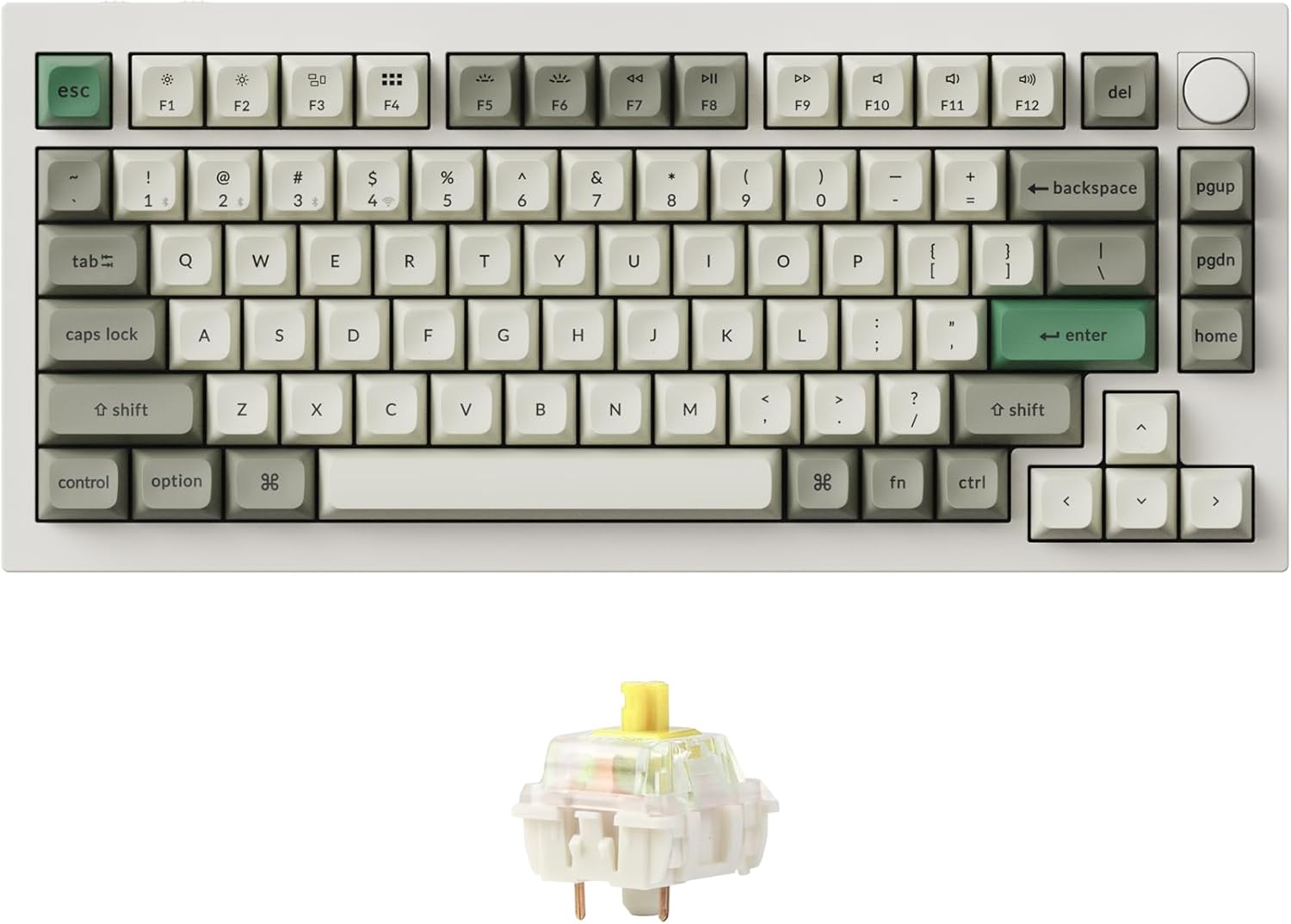 Customizable Keychron Q1 Max: Hot-Swappable Gateron Banana Switches