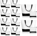 Large Blank Canvas Tote Bags and Makeup Bags Set - DIY Friendly