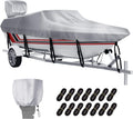 VINPATIO Boat Cover with Motor Cover, 16-18.5 ft Waterproof