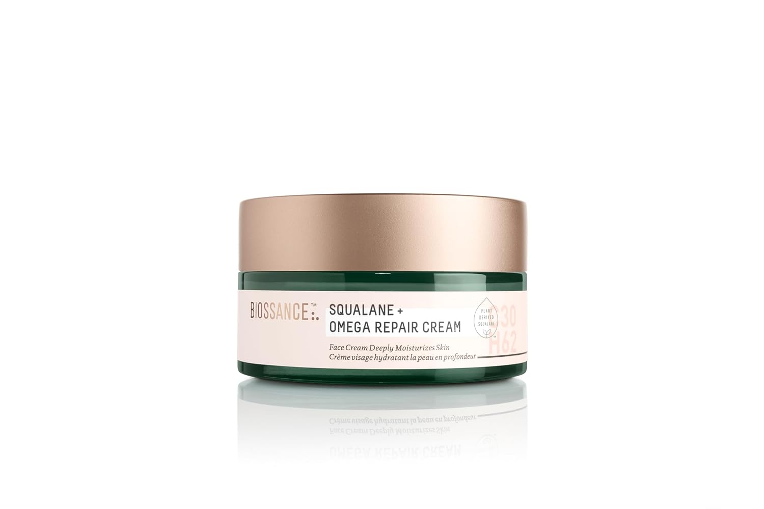 BIOSSANCE Squalane + Omega Repair Cream for Intense Hydration