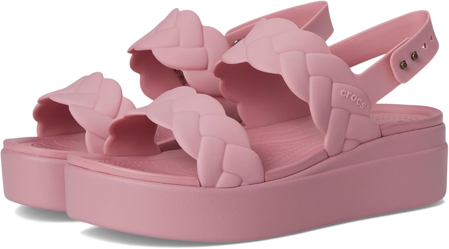 Crocs womens Brooklyn Woven Low Wedge for Stylish Comfort
