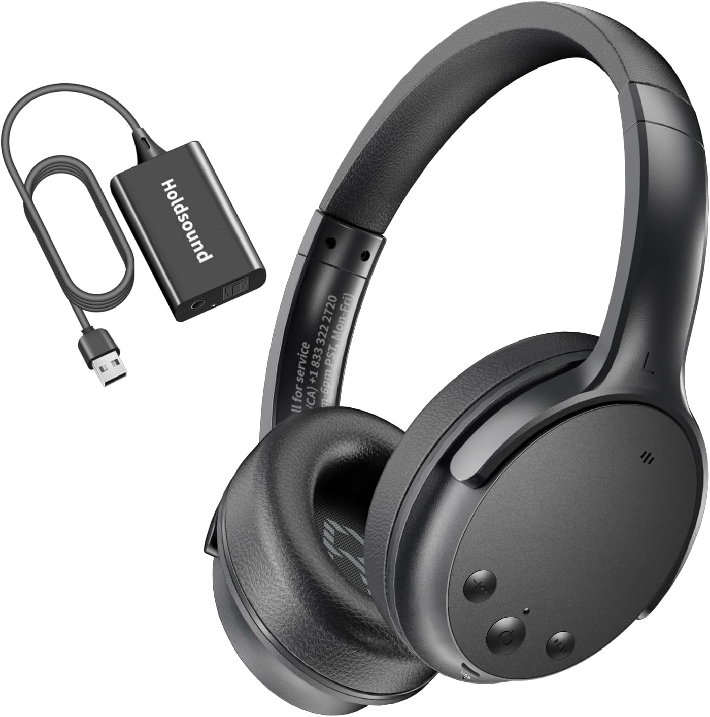 Holdsound Wireless Headphones for TV Watching with USB Transmitter